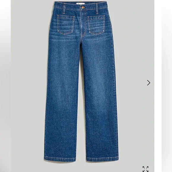 Madewell Women's Blue Flare & Wide Leg Jeans - Picture 12 of 16